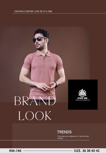 Hm 146 Hide Me Jacquard Knit Mens Tshirts Wholesaler Gujarat