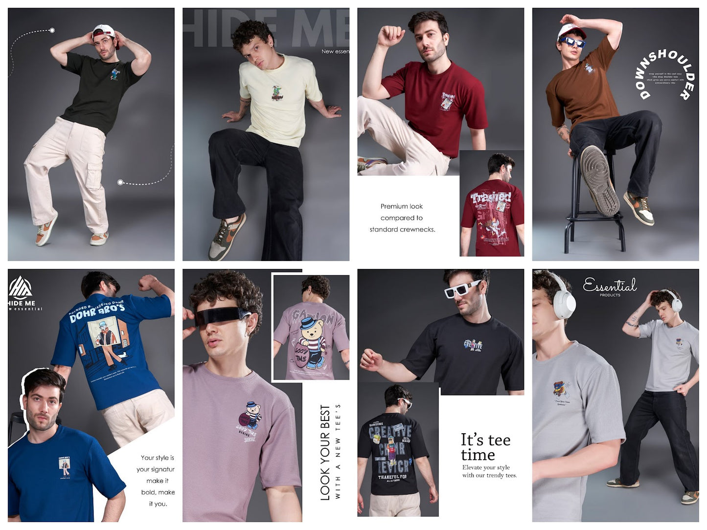 Hm 167 Hide Me Lycra Knit Mens Tshirts Exporter