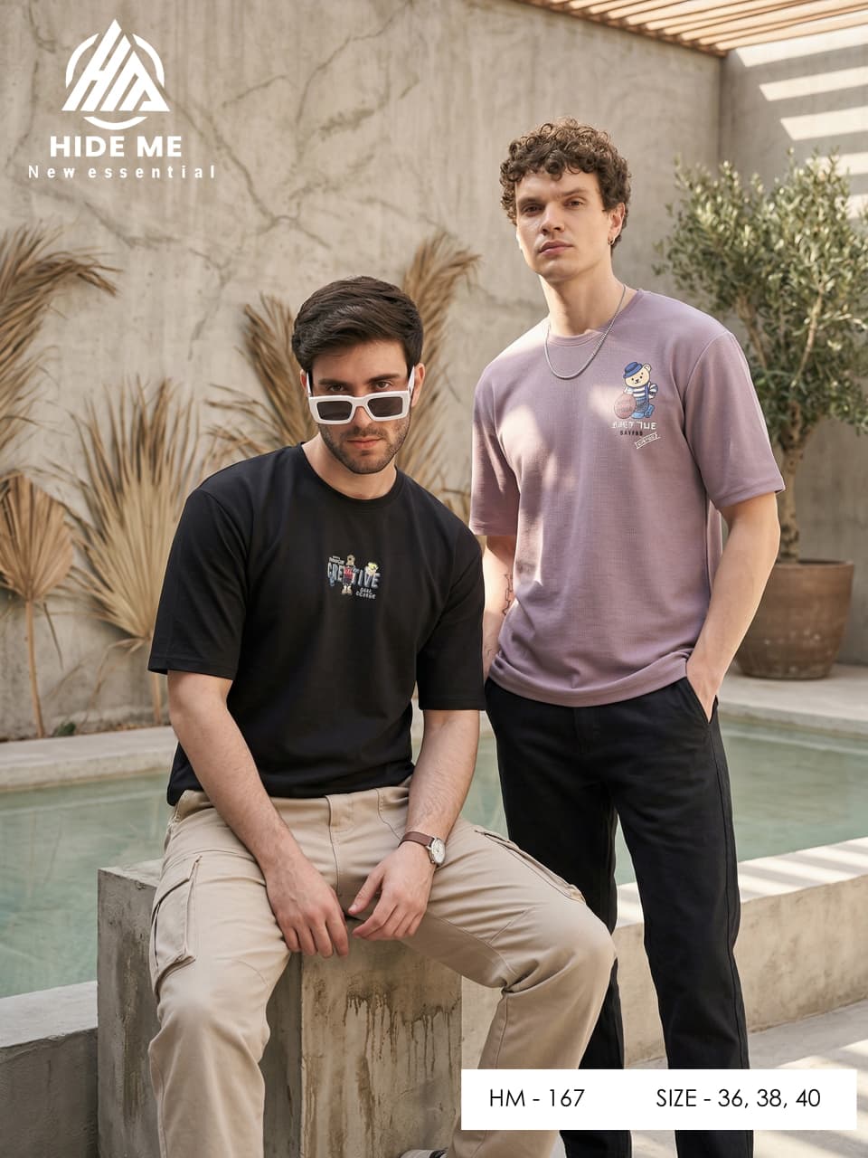 Hm 167 Hide Me Lycra Knit Mens Tshirts Exporter