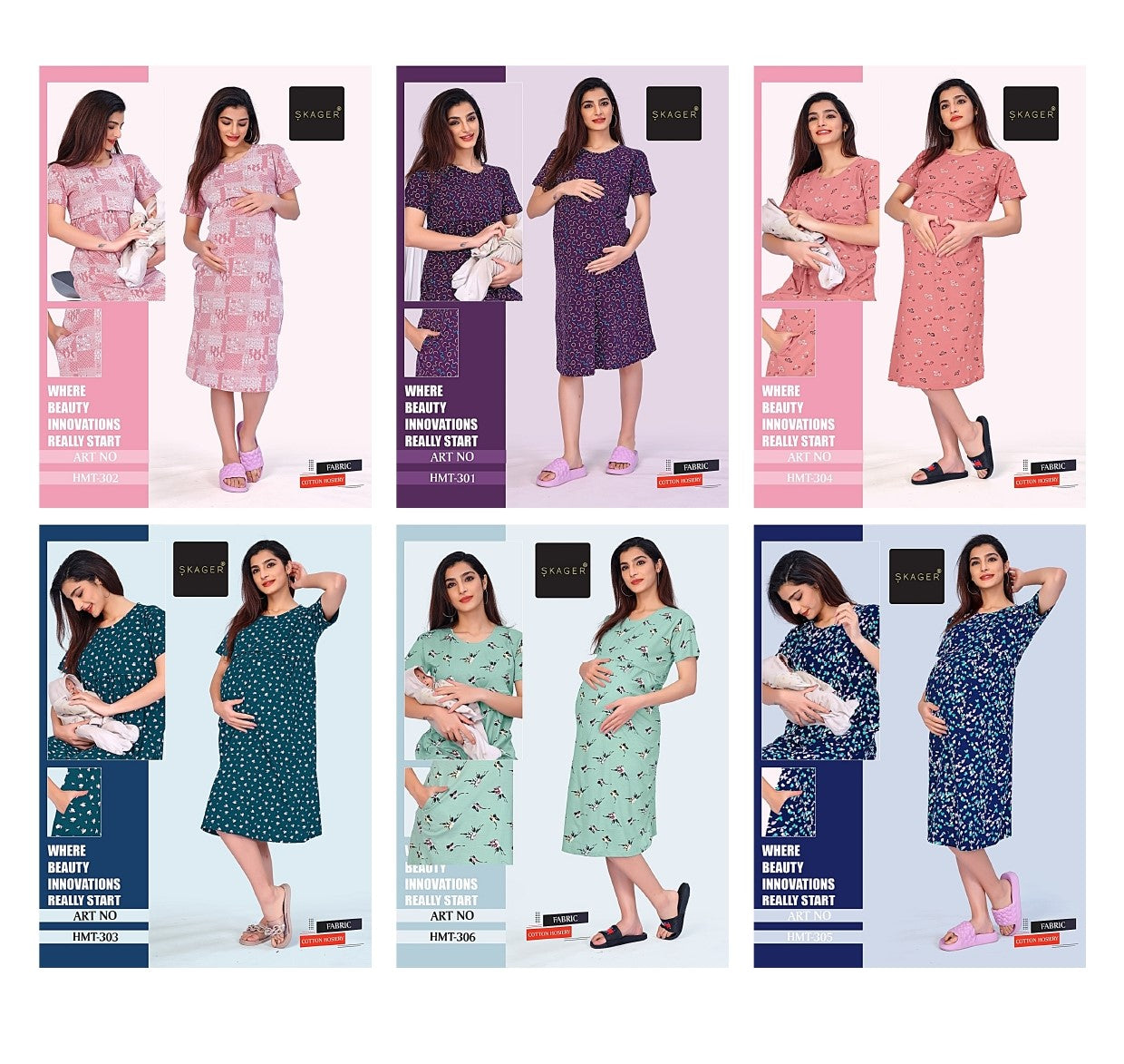 Hmt 301-306 Skager Hosiery Feeding Night Gown Manufacturer India