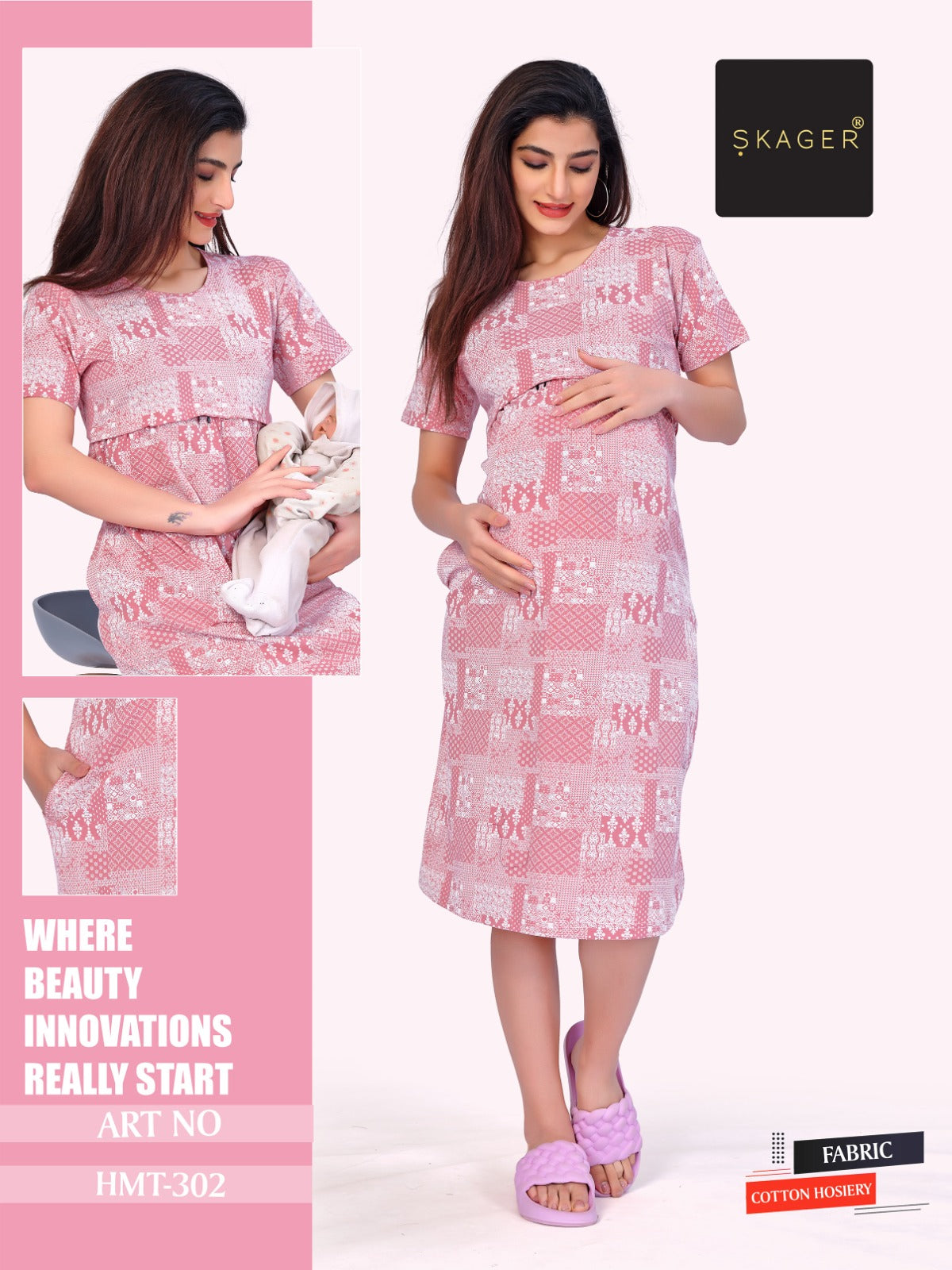 Hmt 301-306 Skager Hosiery Feeding Night Gown Manufacturer India