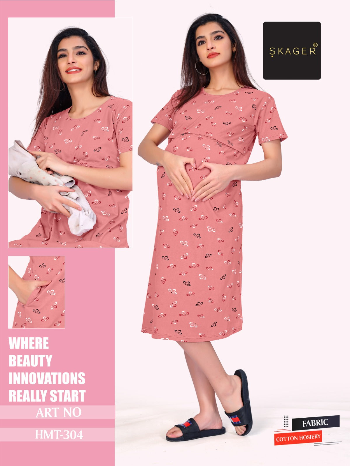 Hmt 301-306 Skager Hosiery Feeding Night Gown Manufacturer India