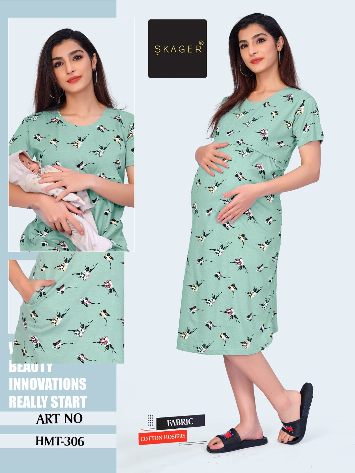 Hmt 301-306 Skager Hosiery Feeding Night Gown Manufacturer India