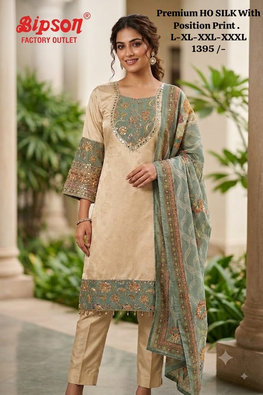 Ho Silk 1408 Bipson Prints Readymade Pant Style Suits Wholesale Rate
