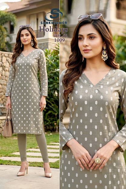 Holidays Vol 1 Sankheswer Knee Length Kurtis Manufacturer