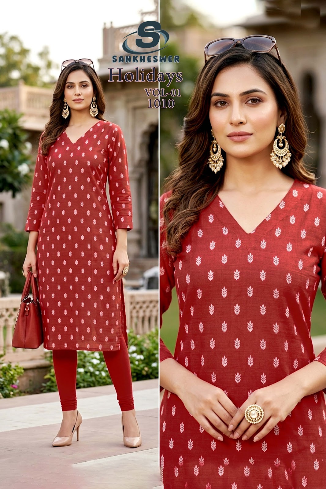 Holidays Vol 1 Sankheswer Knee Length Kurtis Manufacturer