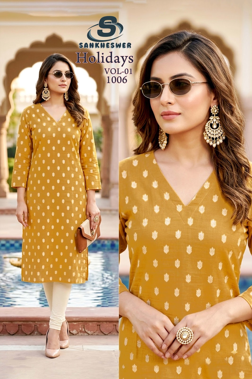 Holidays Vol 1 Sankheswer Knee Length Kurtis Manufacturer