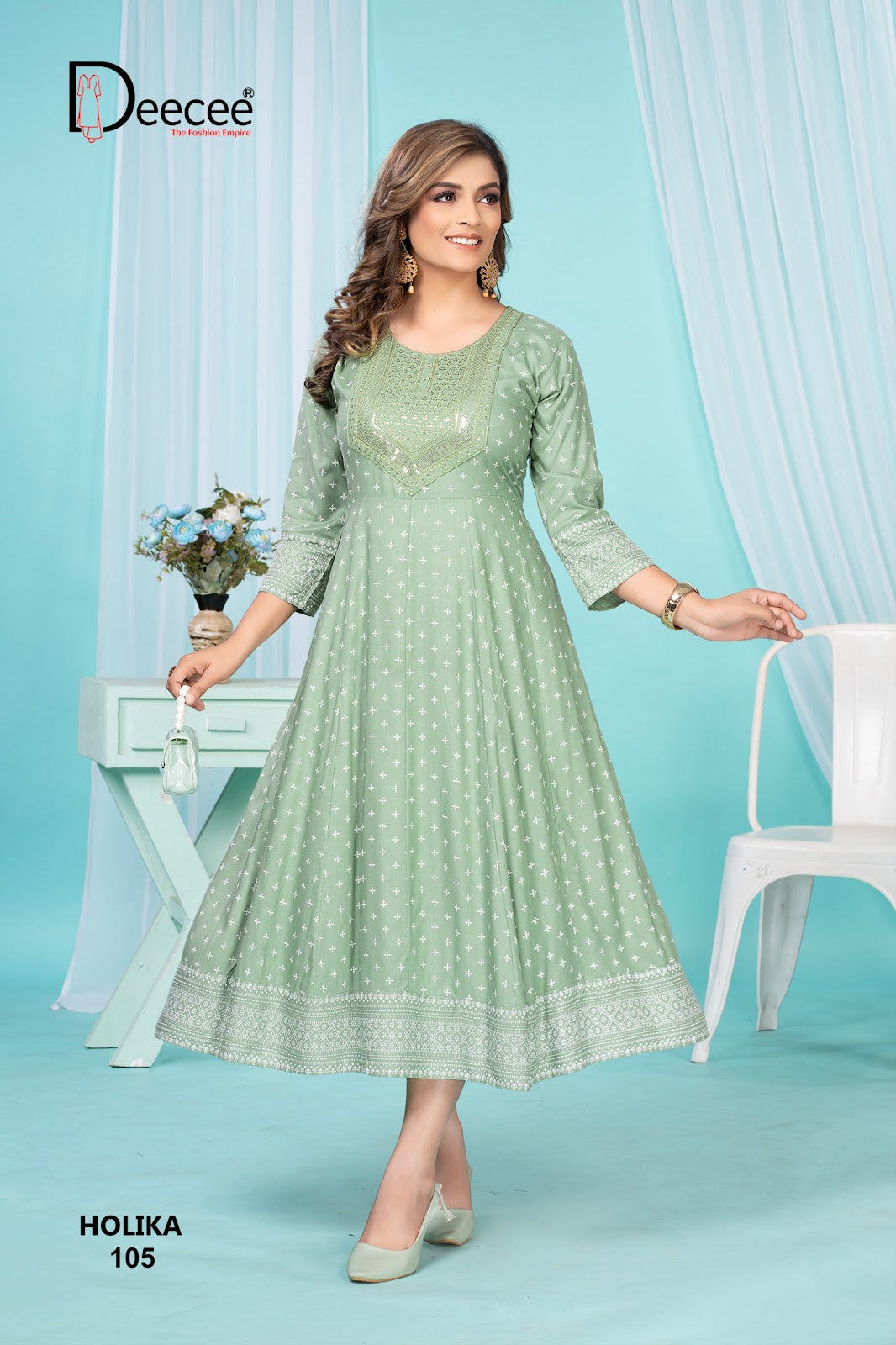Holika Deecee Rayon 14Kg Anarkali Kurtis Exporter Ahmedabad