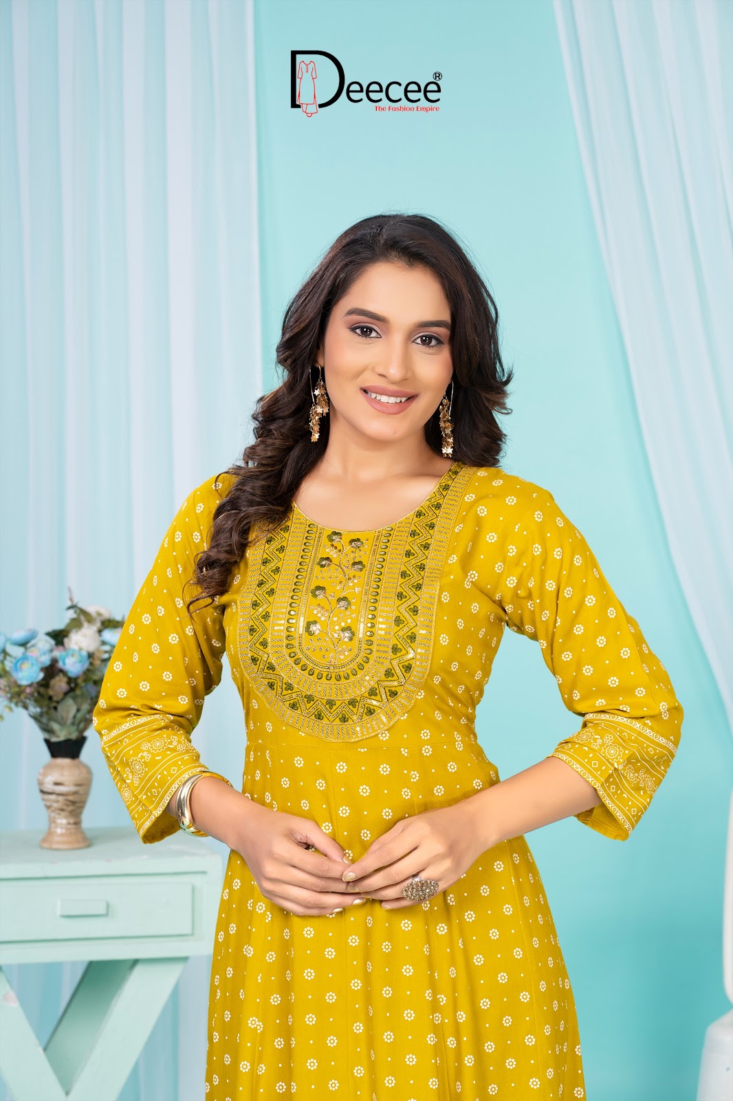 Holika Deecee Rayon 14Kg Anarkali Kurtis Exporter Ahmedabad