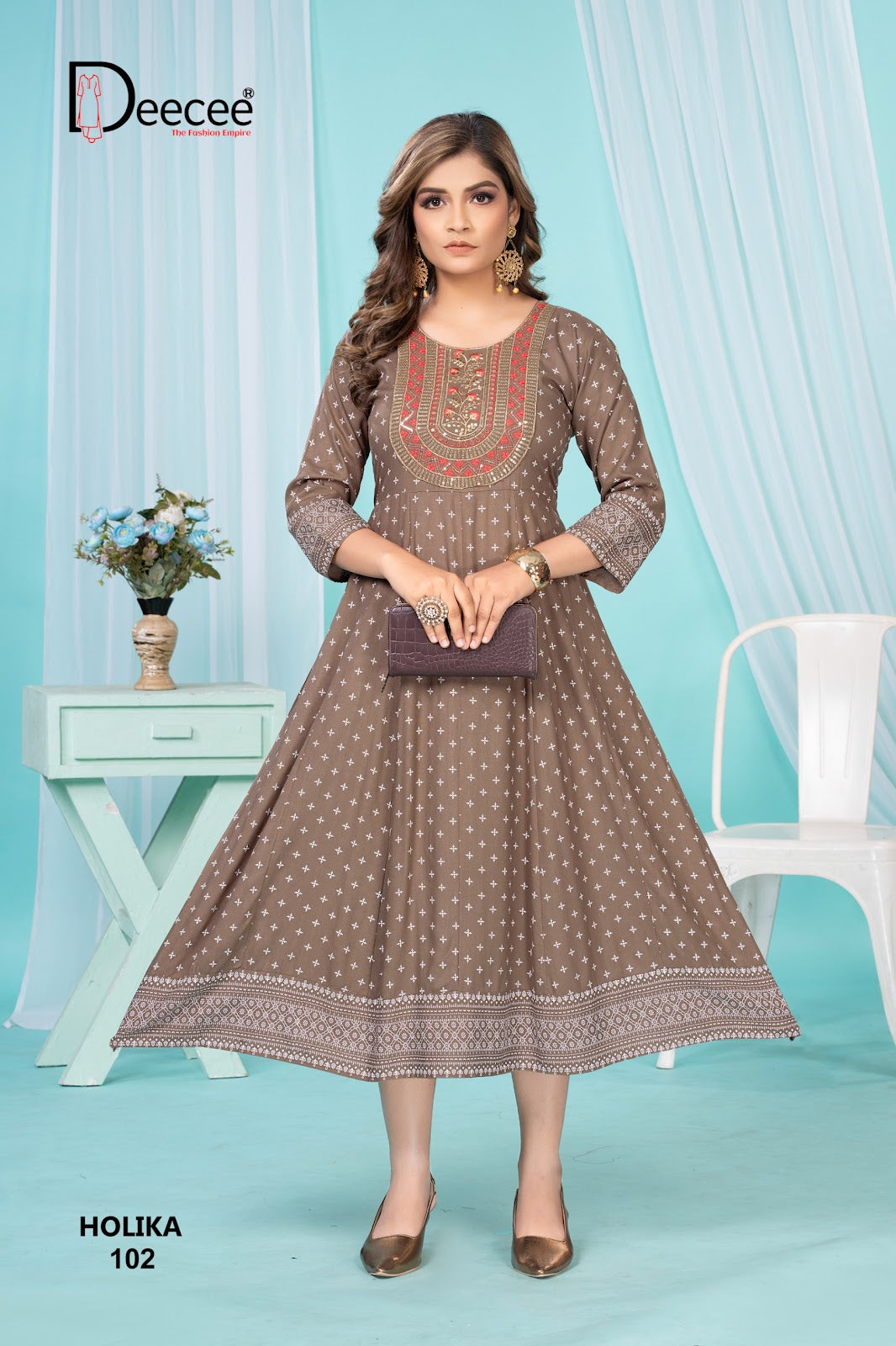 Holika Deecee Rayon 14Kg Anarkali Kurtis Exporter Ahmedabad