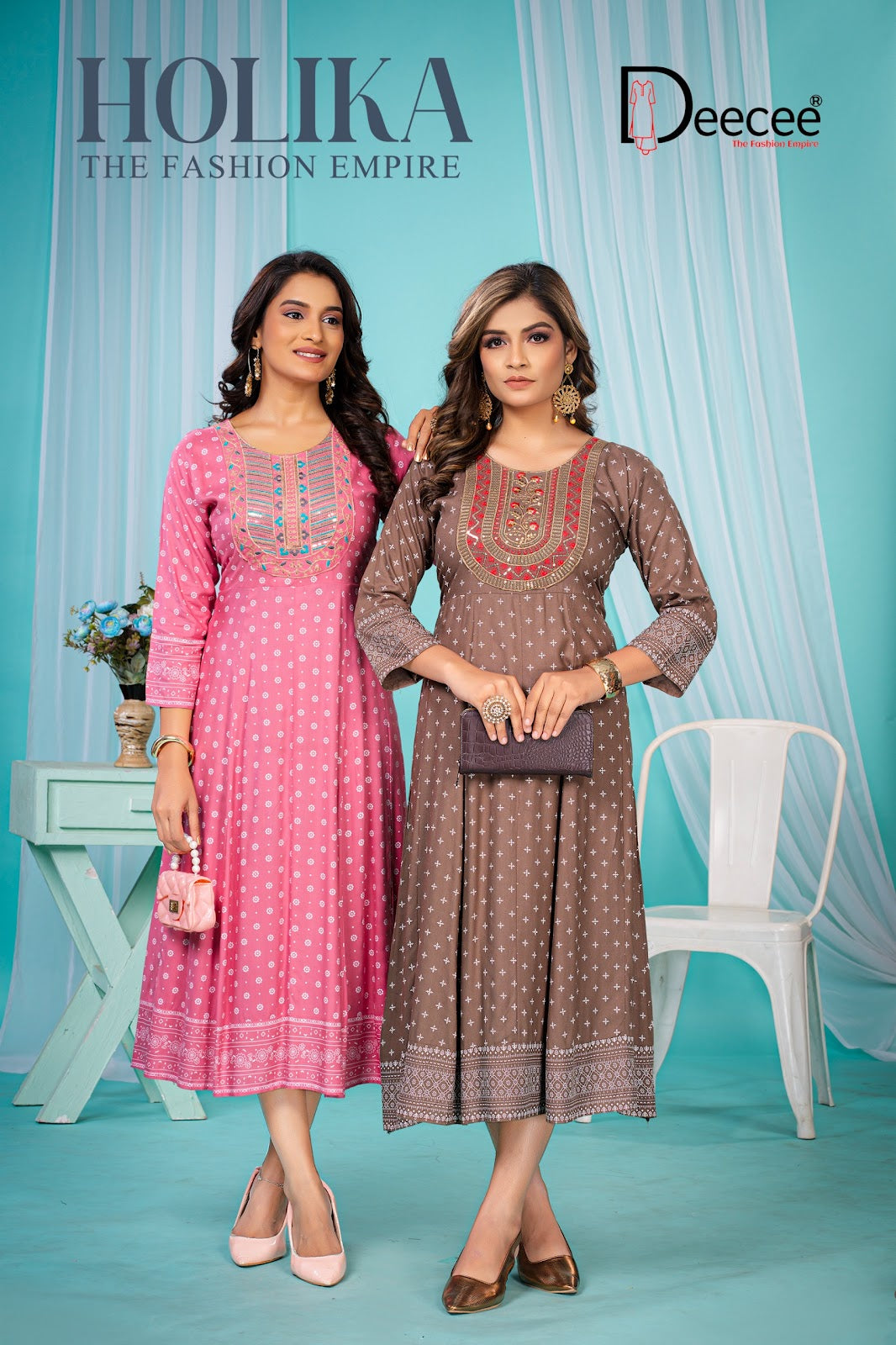 Holika Deecee Rayon 14Kg Anarkali Kurtis Exporter Ahmedabad