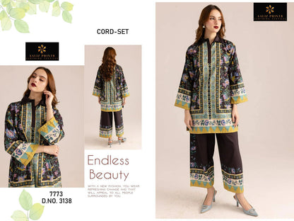 Hollywood Vol 1 Karachi Aaliz Prints Lawn Co Ord Set Wholesale Price