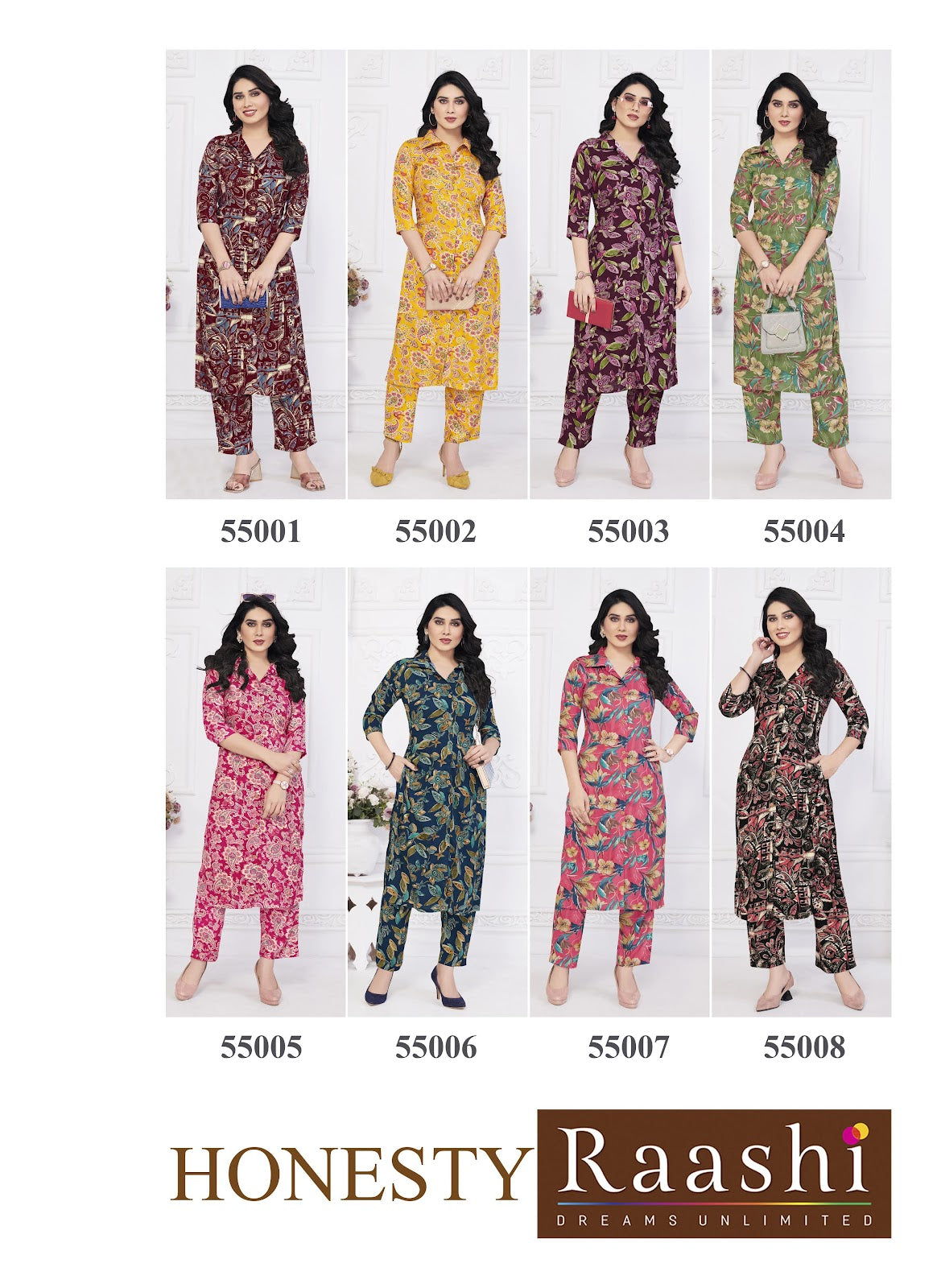 Honesty Raashi Rayon Co Ord Set Manufacturer Ahmedabad