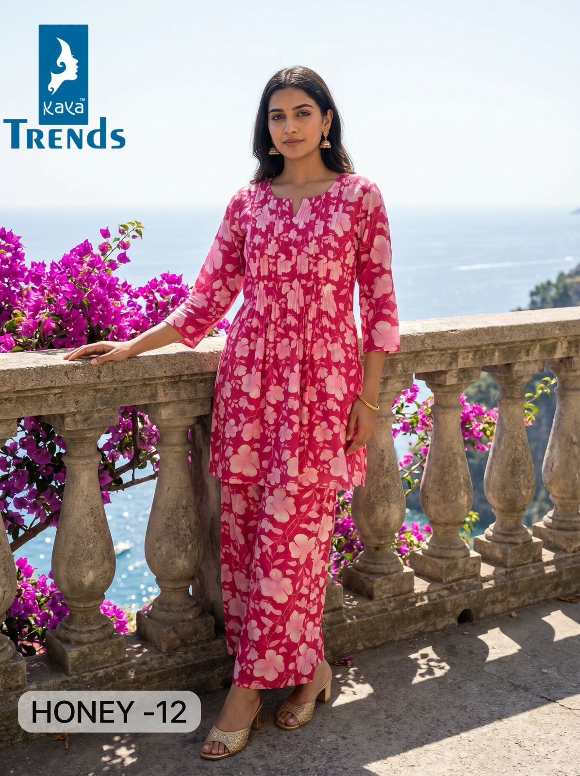 Honey 2704 Kaya Trends Rayon Co Ord Set Wholesale Price