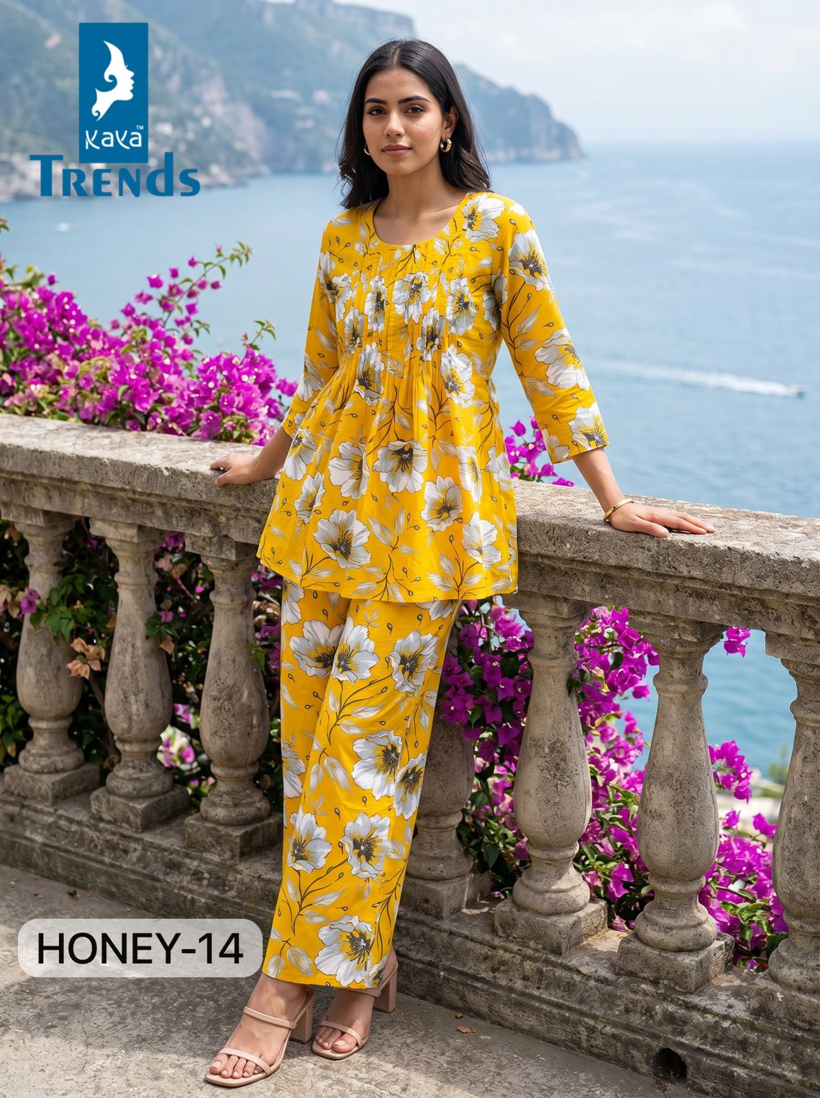 Honey 2704 Kaya Trends Rayon Co Ord Set Wholesale Price