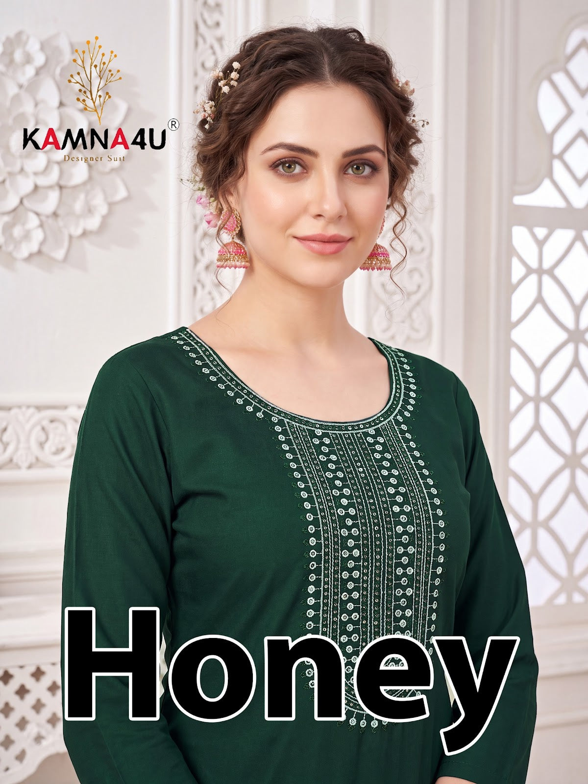 Honey Kamna4U Roman Readymade Pant Style Suits Wholesale Price