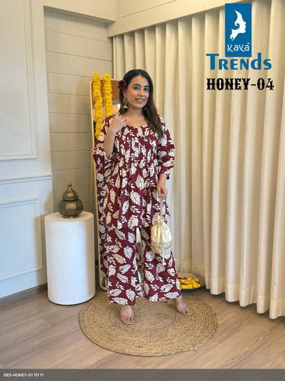 Honey Kaya Rayon Co Ord Set Supplier