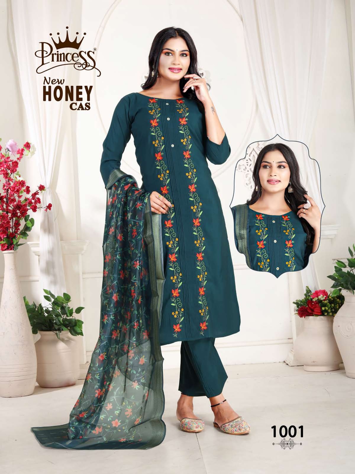 Honey Princess Creation Roman Silk Readymade Pant Style Suits Wholesaler Ahmedabad
