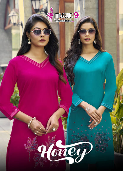Honey Vol 1 Mystic 9 Viscose Slub Co Ord Set Wholesale Price