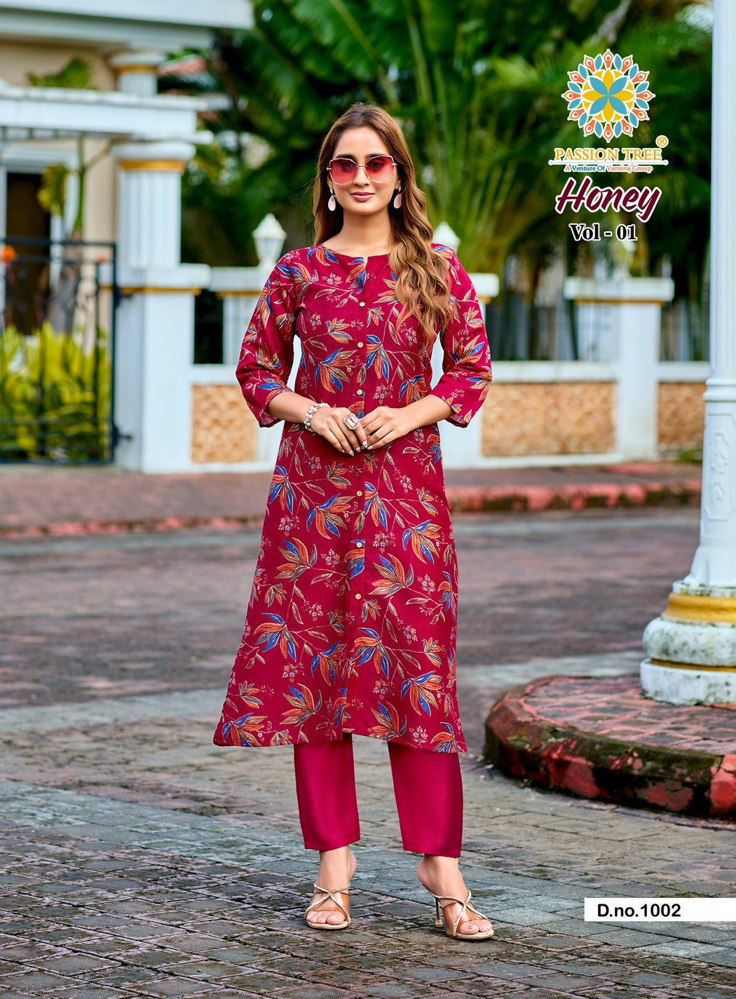 Honey Vol 1 Passion Tree Vetican Kurti Pant Set Wholesale Price