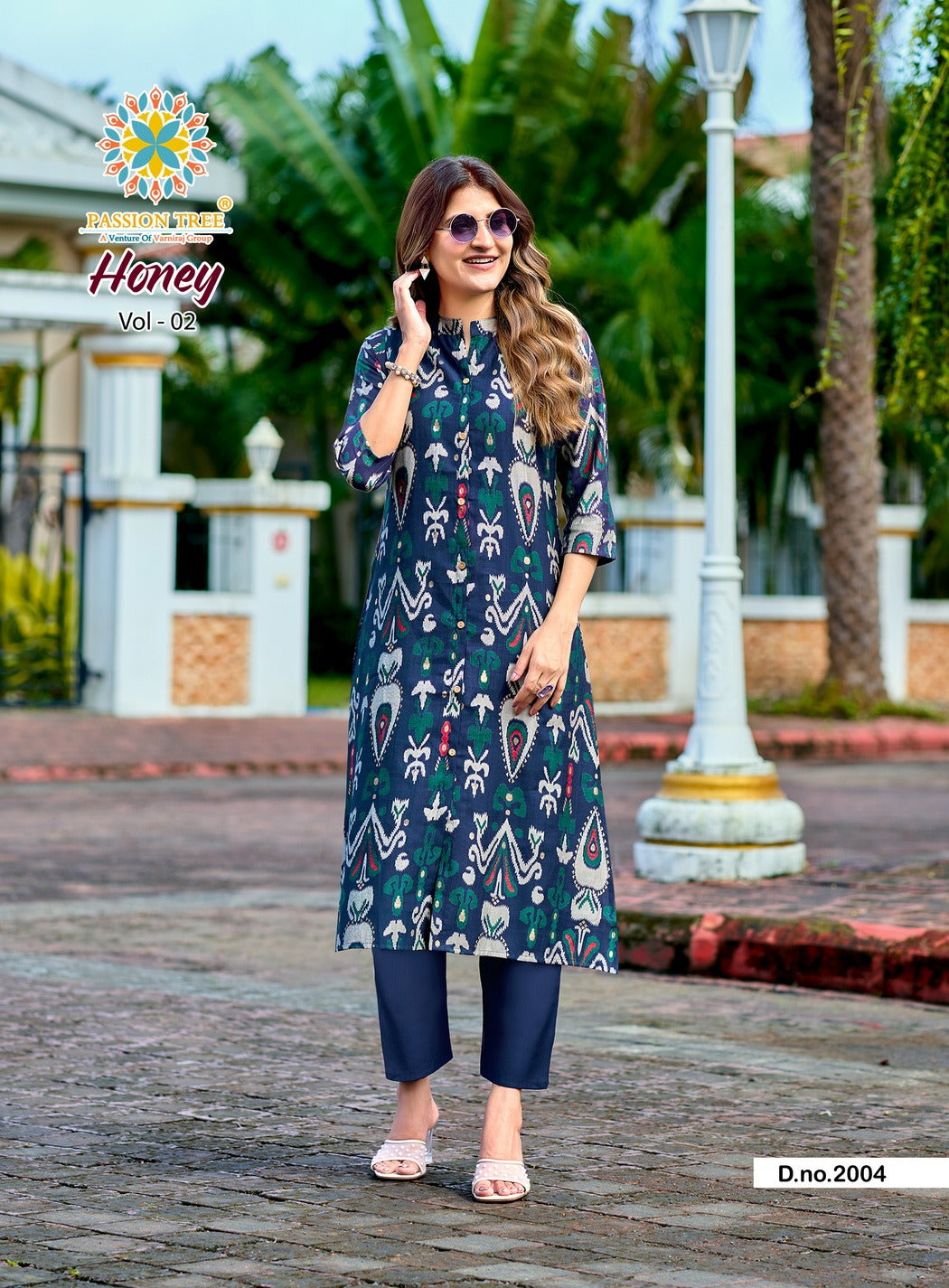 Honey Vol 2 Passion Tree Vetican Kurti Pant Set Wholesale