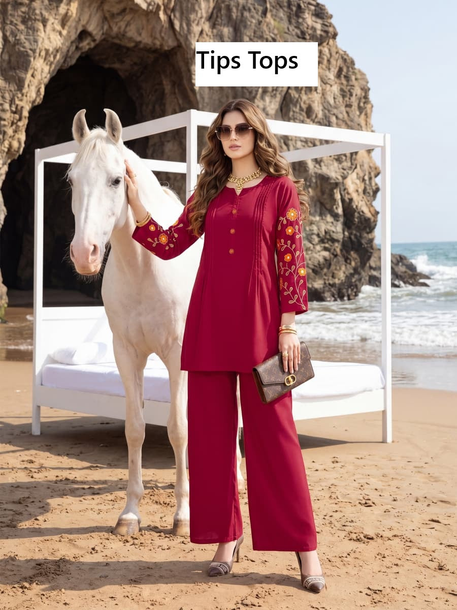 Honey Vol 2 Tips Tops Rayon 18Kg Co Ord Set Supplier Gujarat