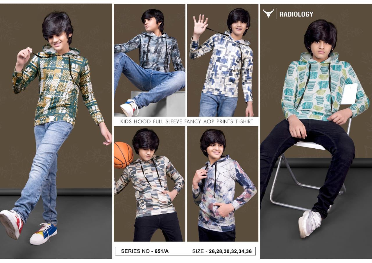 Hoodies 270 Gsm 651Ab Series Radiology Aop Boys Tshirt Manufacturer