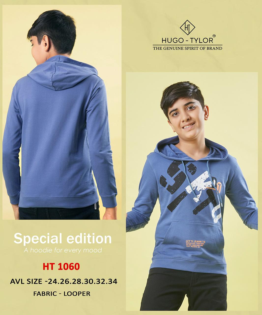 Hoodies Ht 1060 Hugo Tylor Looper Boys Tshirt Supplier