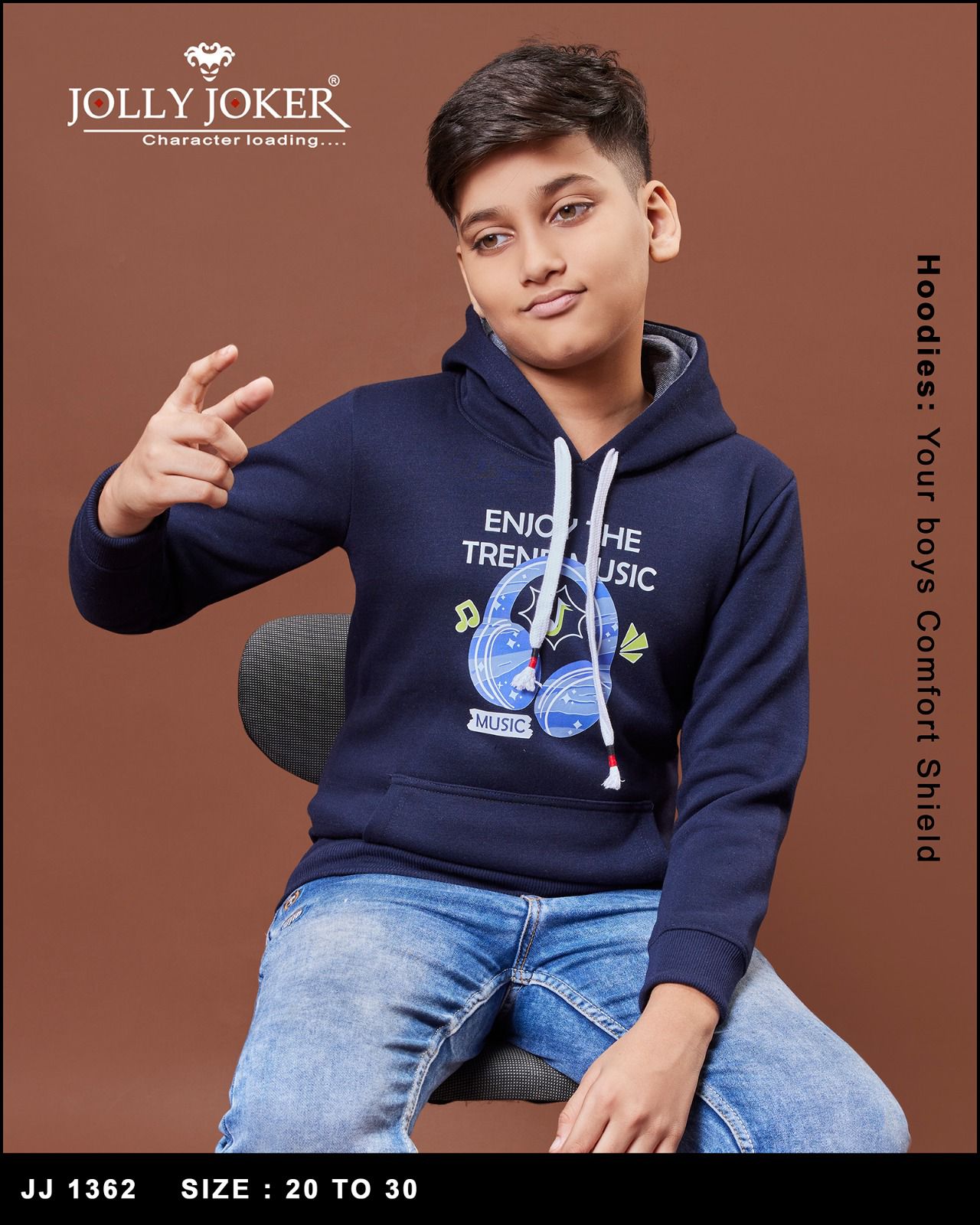 Hoodies Jj 1362 Jolly Joker Boys Tshirt Manufacturer Ahmedabad
