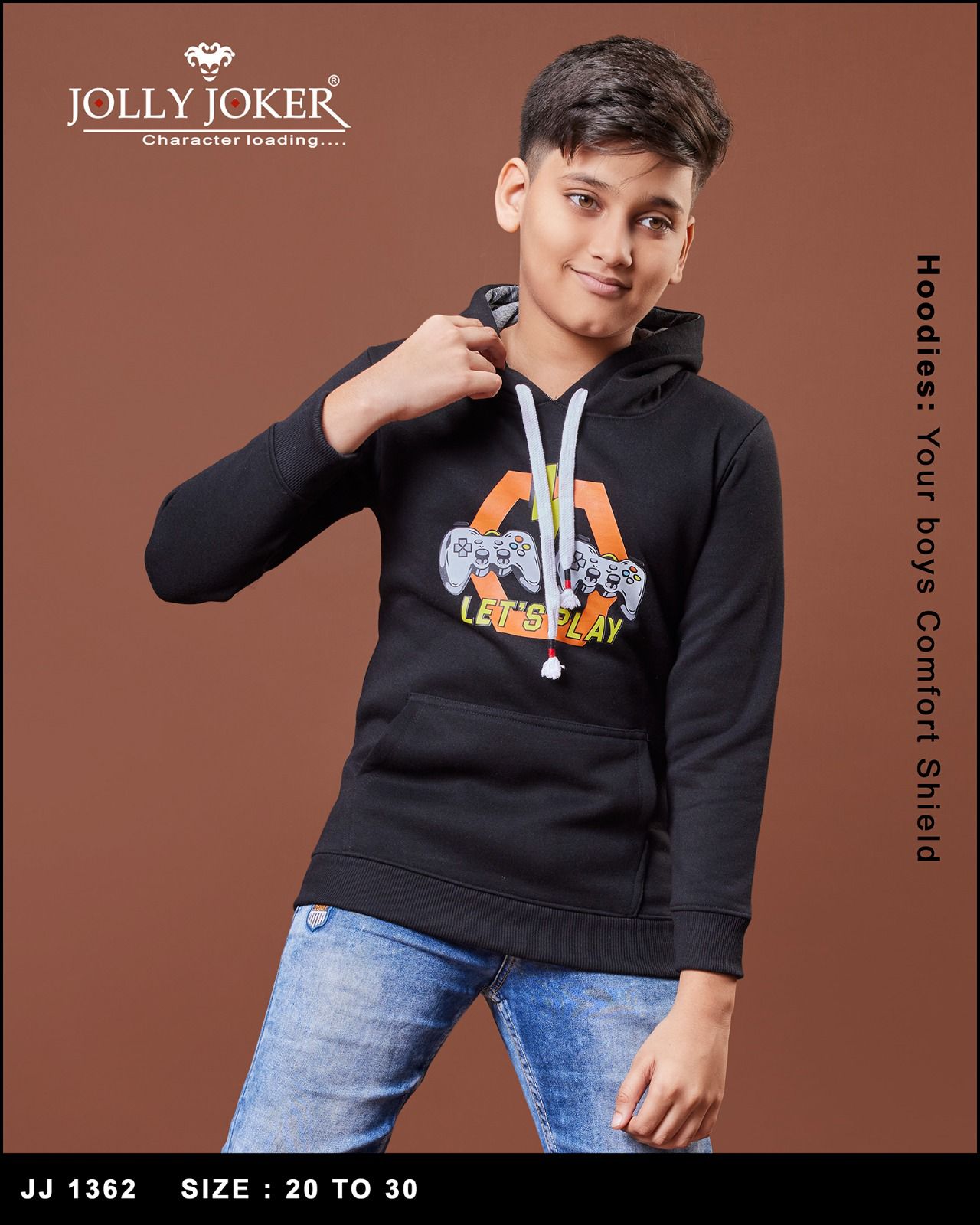 Hoodies Jj 1362 Jolly Joker Boys Tshirt Manufacturer Ahmedabad