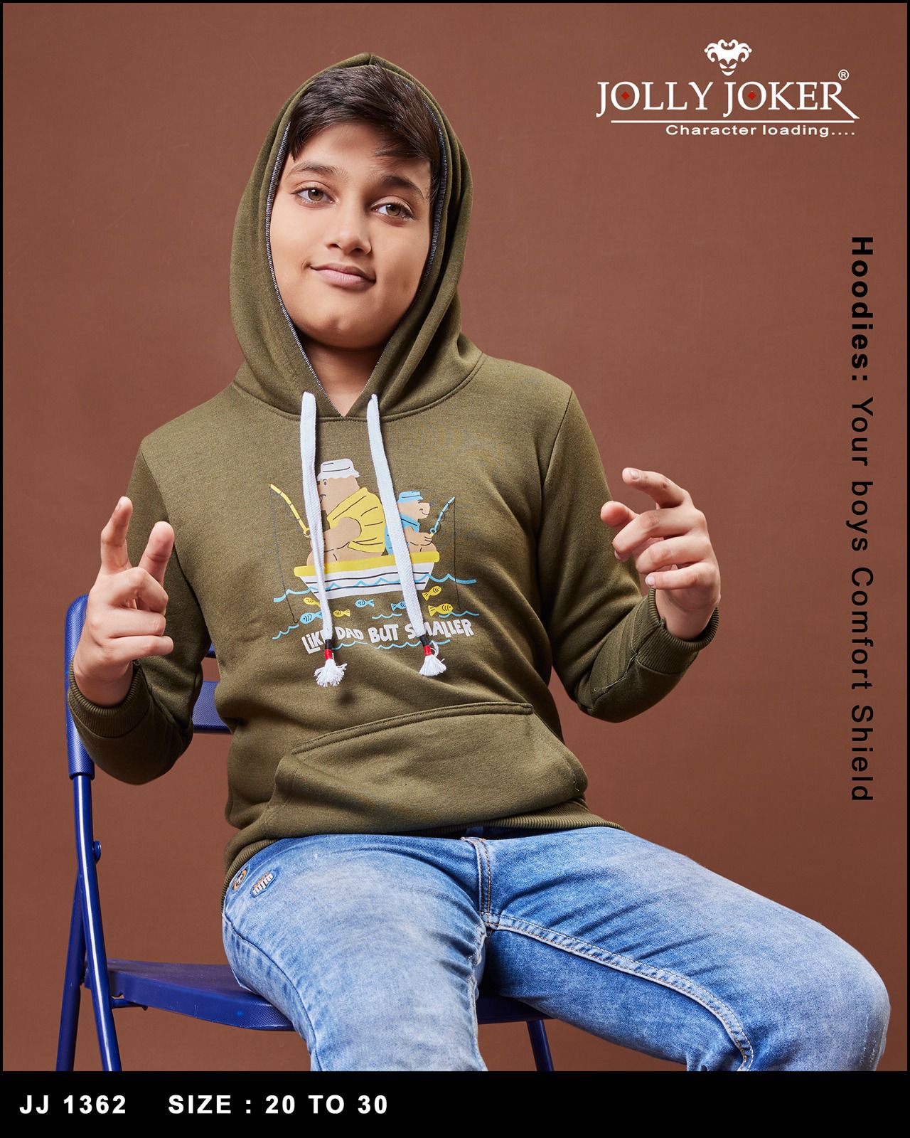 Hoodies Jj 1362 Jolly Joker Boys Tshirt Manufacturer Ahmedabad