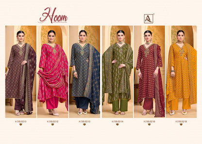 Hoom Alok Viscose Karachi Pashmina Salwar Suits Manufacturer