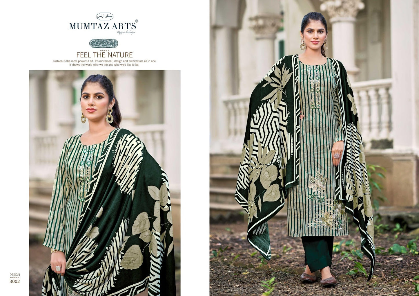 Hoonar Mumtaz Arts Viscose Pashmina Suits Wholesale Rate