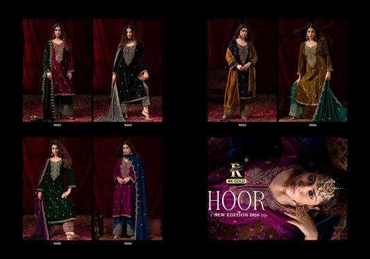 Hoor New Edition 2026 Rk Gold Crush Velvet Suits Supplier
