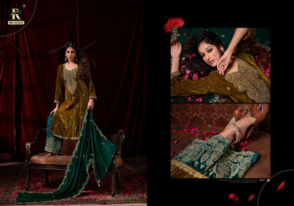 Hoor New Edition 2026 Rk Gold Crush Velvet Suits Supplier