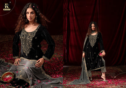 Hoor New Edition 2026 Rk Gold Crush Velvet Suits Supplier