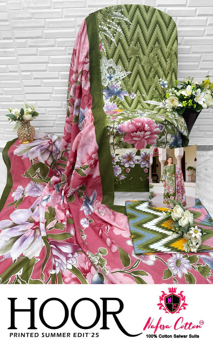 Hoor Printed Summer Edit 25 Nafisa Cotton Soft Cotton Karachi Salwar Suits Wholesale Price