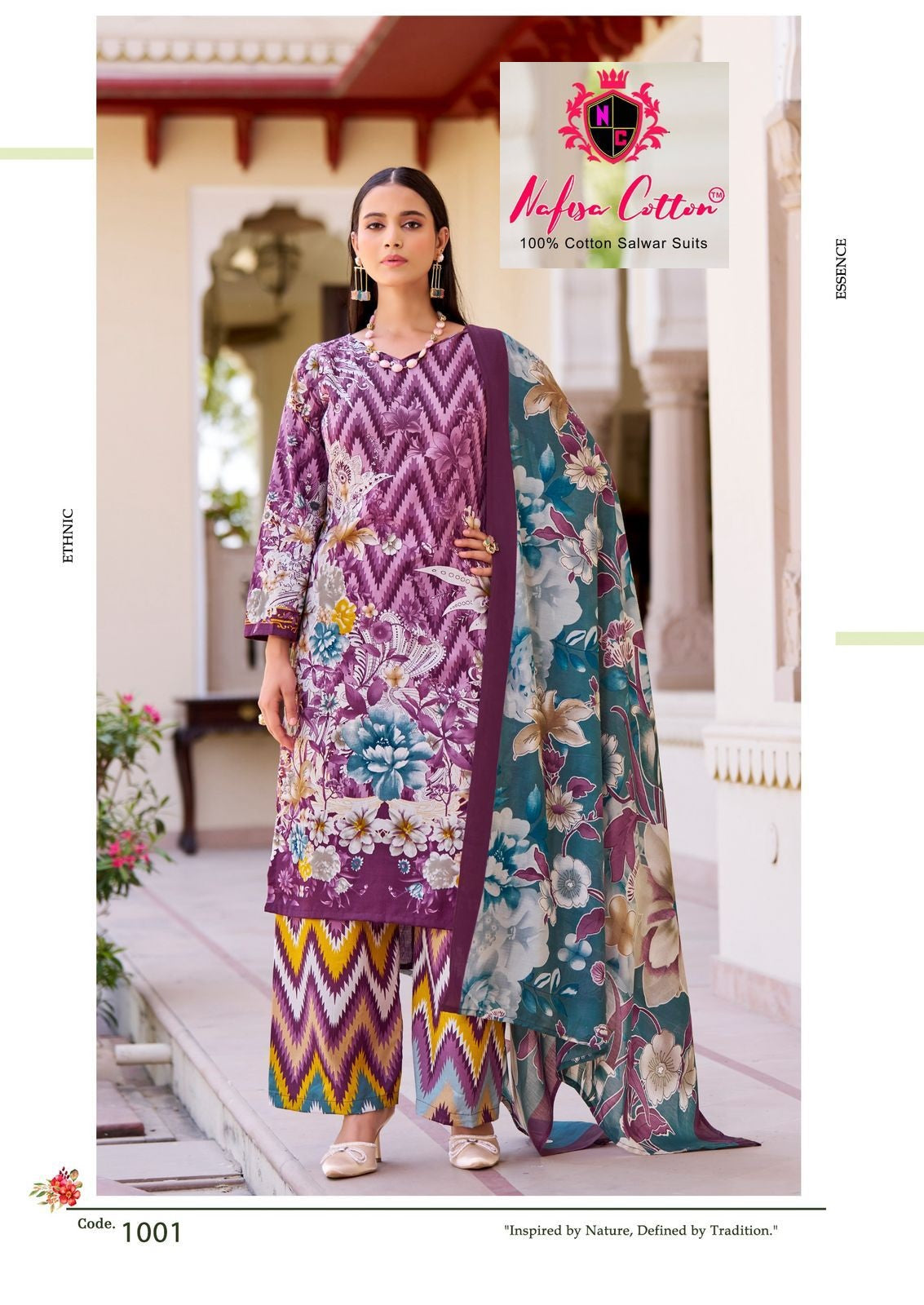 Hoor Printed Summer Edit 25 Nafisa Cotton Soft Cotton Karachi Salwar Suits Wholesale Price