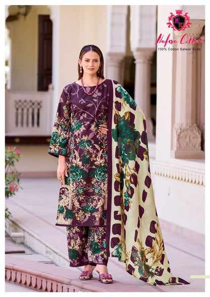 Hoor Printed Summer Edit 25 Nafisa Cotton Soft Cotton Karachi Salwar Suits Wholesale Price