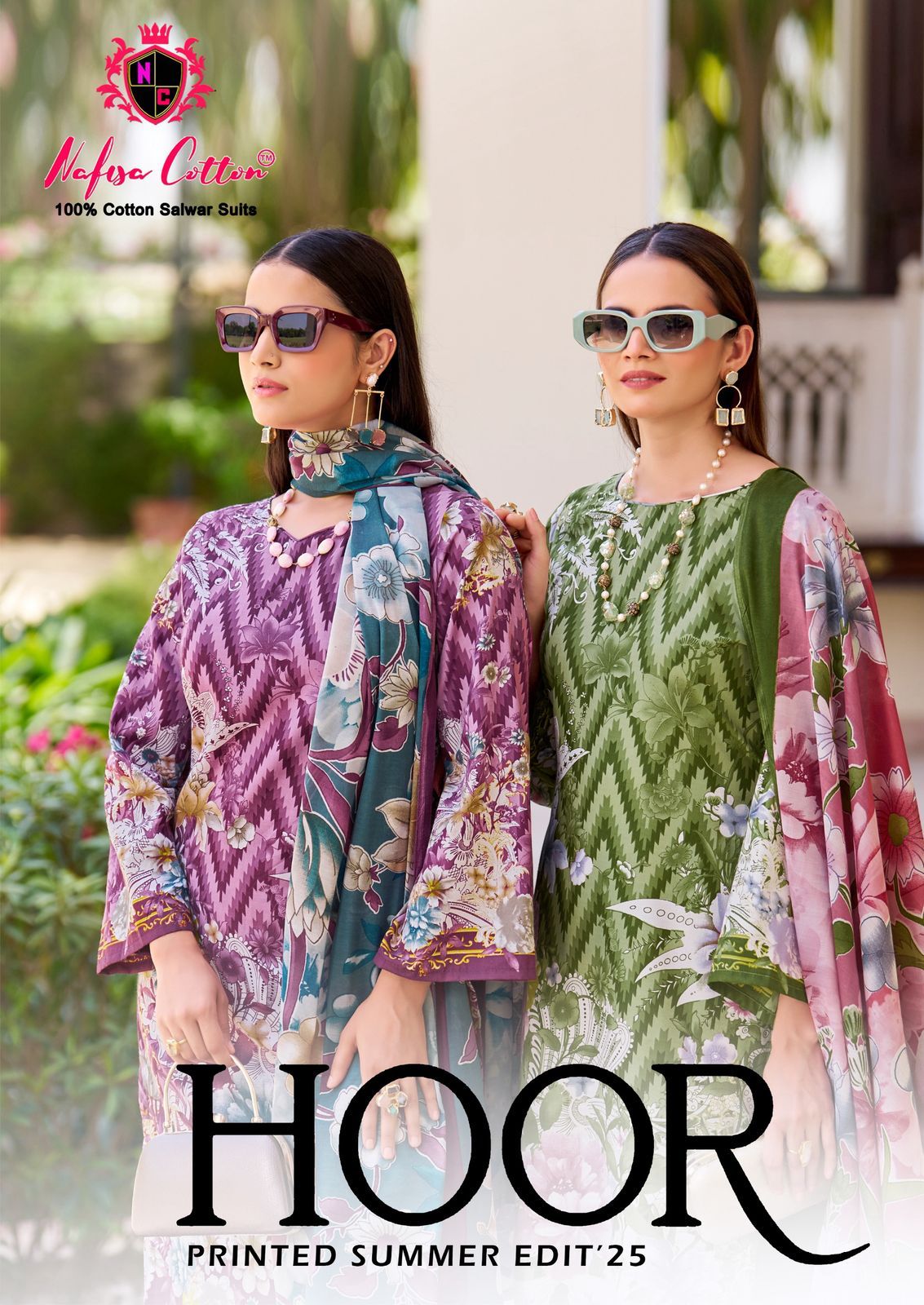 Hoor Printed Summer Edit 25 Nafisa Cotton Soft Cotton Karachi Salwar Suits Wholesale Price