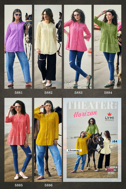 Horizon Lymi Georgette Fancy Tops Exporter