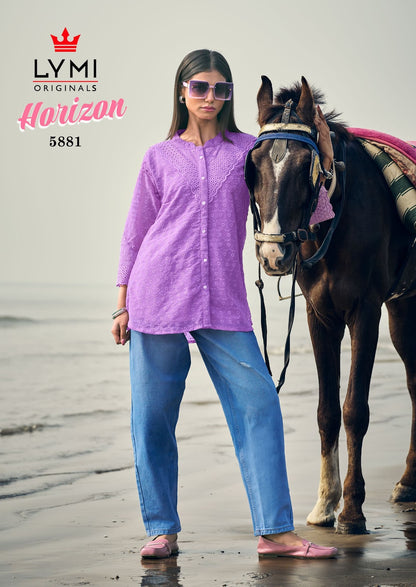 Horizon Lymi Georgette Fancy Tops Exporter