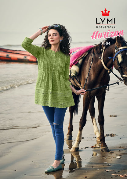 Horizon Lymi Georgette Fancy Tops Exporter