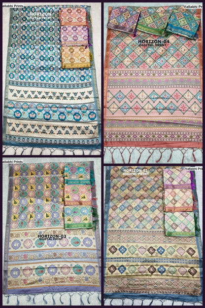 Horizon Vallabhi Prints Sarees Wholesale Price