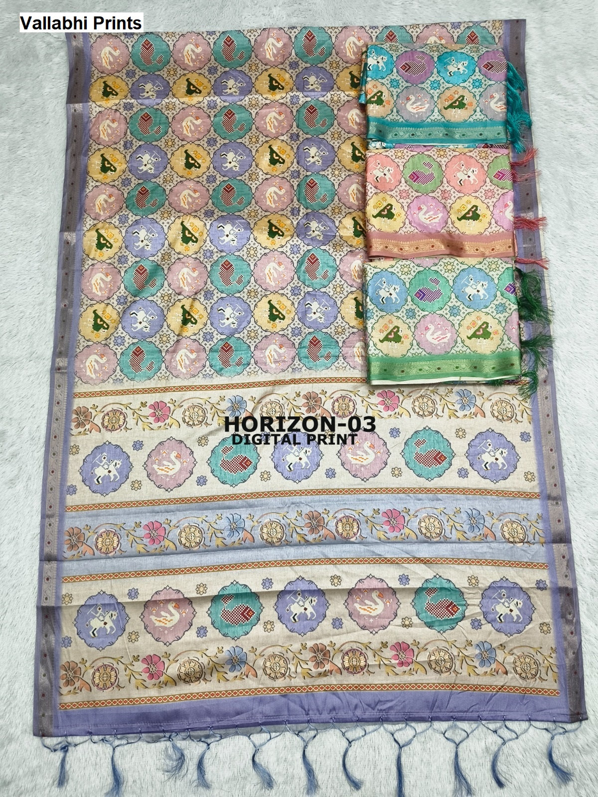 Horizon Vallabhi Prints Sarees Wholesale Price