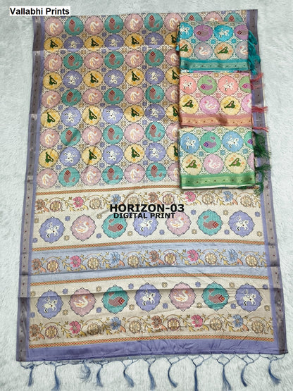 Horizon Vallabhi Prints Sarees Wholesale Price