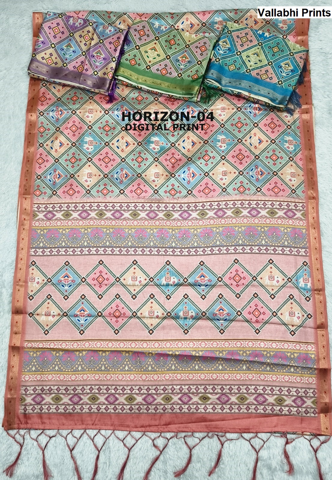 Horizon Vallabhi Prints Sarees Wholesale Price