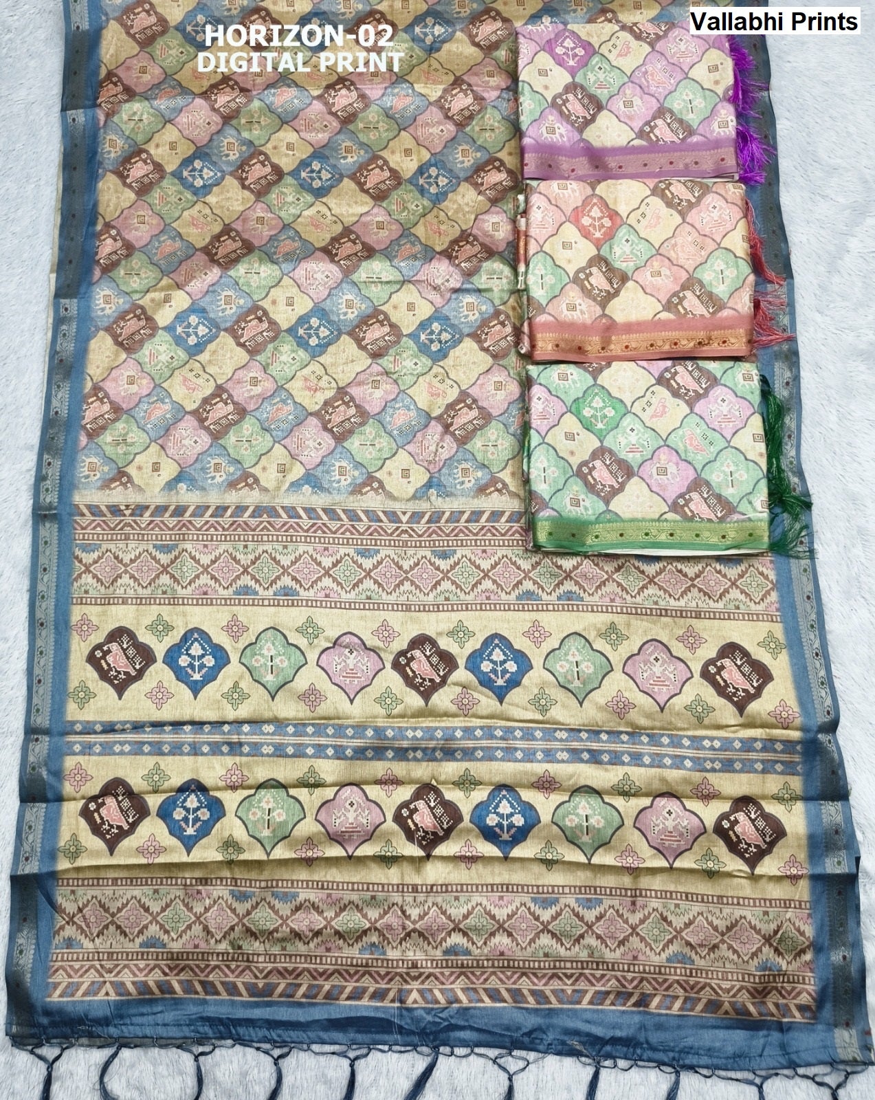 Horizon Vallabhi Prints Sarees Wholesale Price