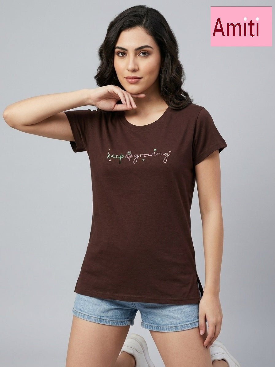 Hosiery Cotton 2104 Amiti Women Tshirt Wholesale