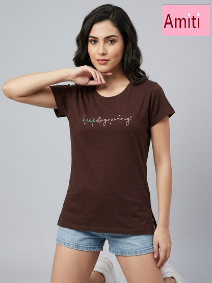 Hosiery Cotton 2104 Amiti Women Tshirt Wholesale